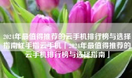 2024年最值得推荐的云手机排行榜与选择指南红手指云手机「2024年最值得推荐的云手机排行榜与选择指南」