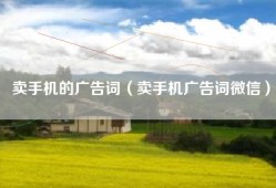 卖手机的广告词（卖手机广告词微信）