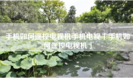 手机如何遥控电视机手机电视「手机如何遥控电视机」
