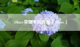 iShare荣耀手机客服「iShare」