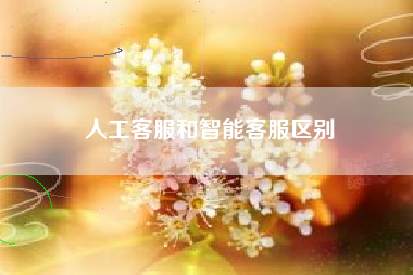 人工客服和智能客服区别